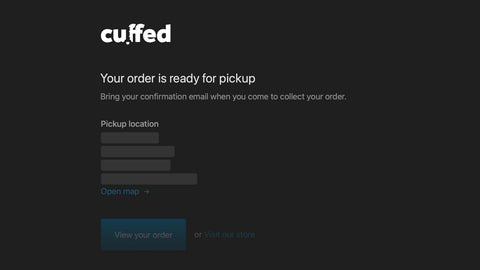Pick up your order